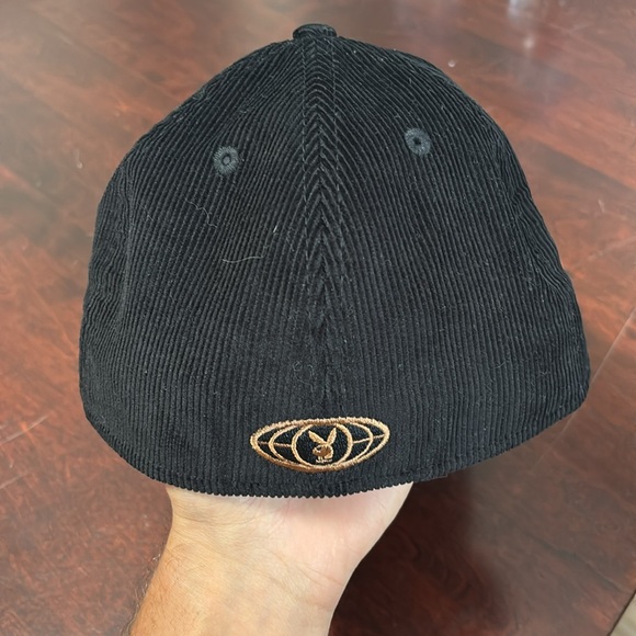 Playboy Gold/Black Corduroy Hat - Picture 2 of 5